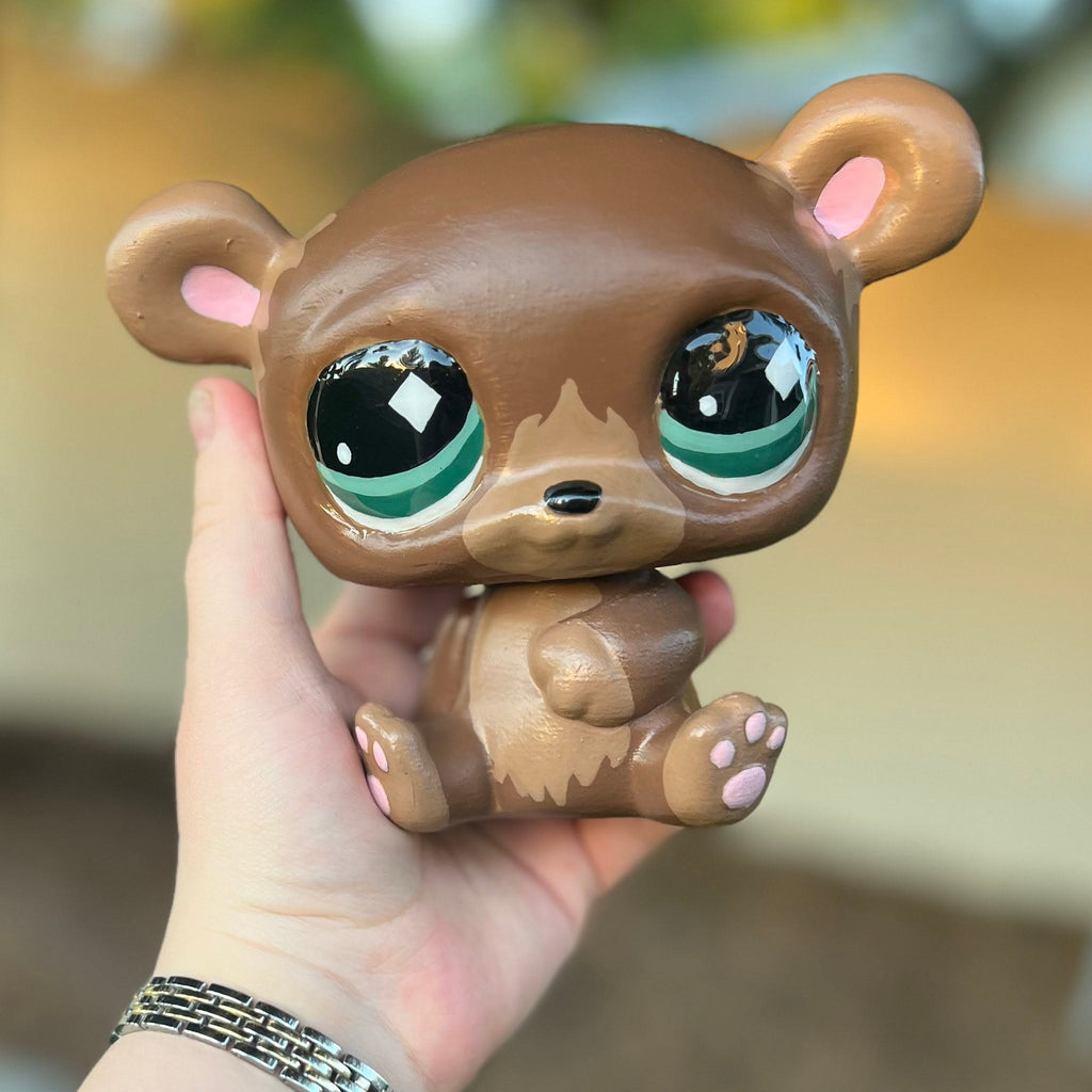 Hand-Painted Jumbo Keepsake Pet- Bear