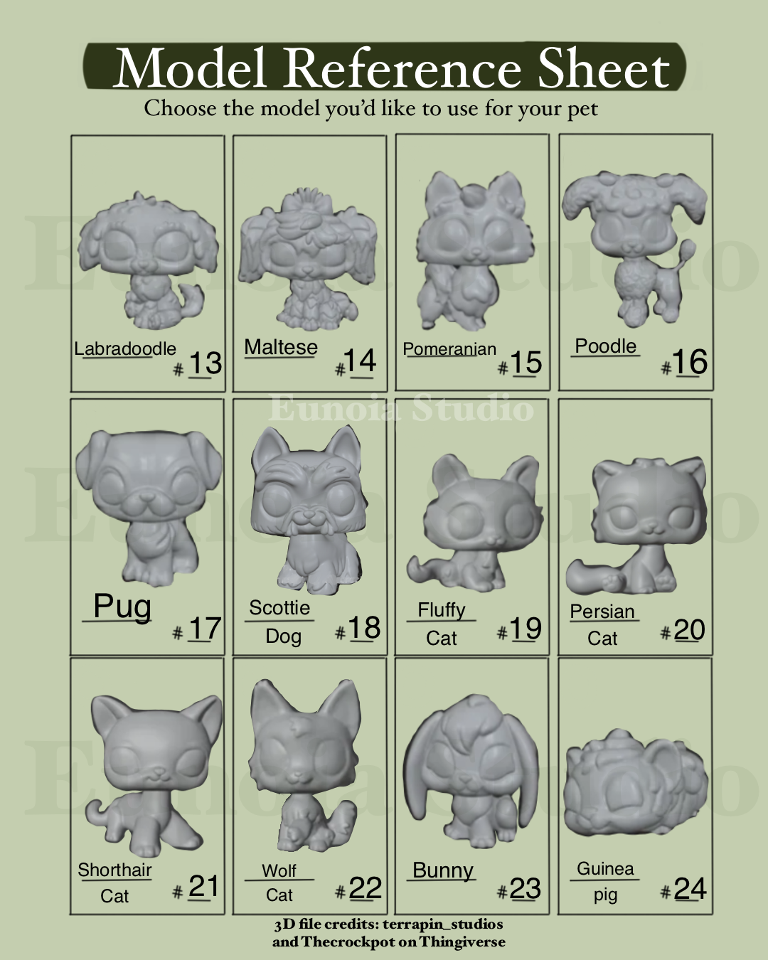 Custom Jumbo Keepsake Pet