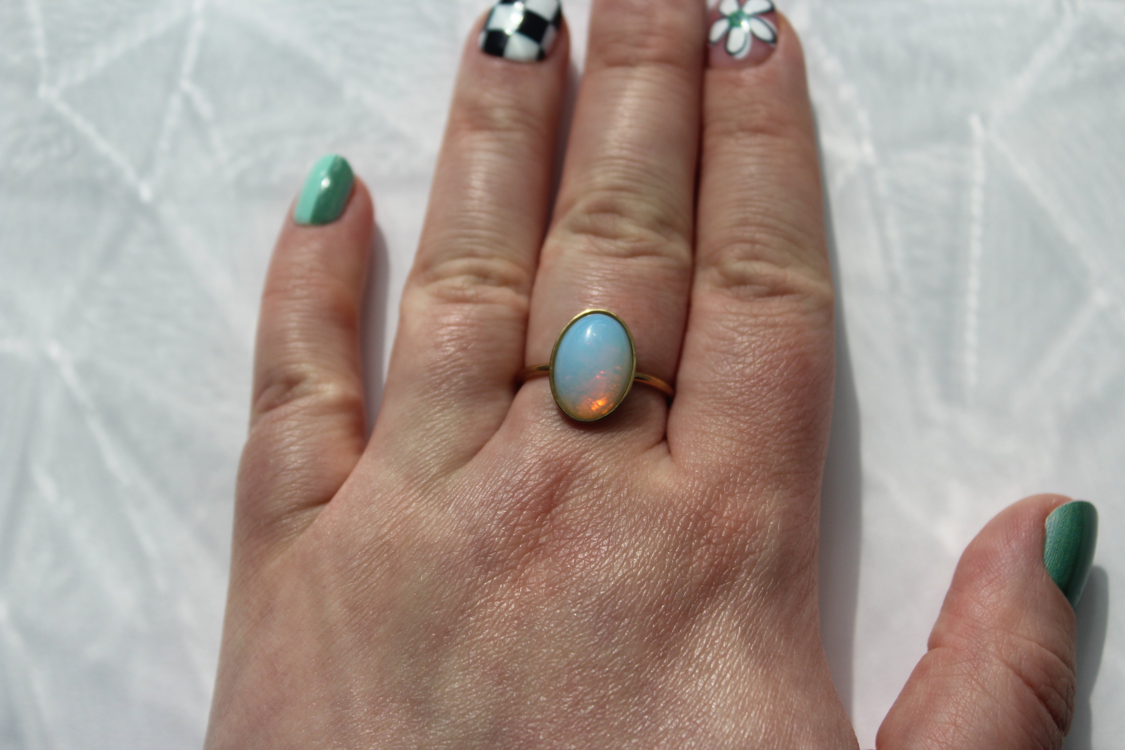 Secret Gate Oval Ring