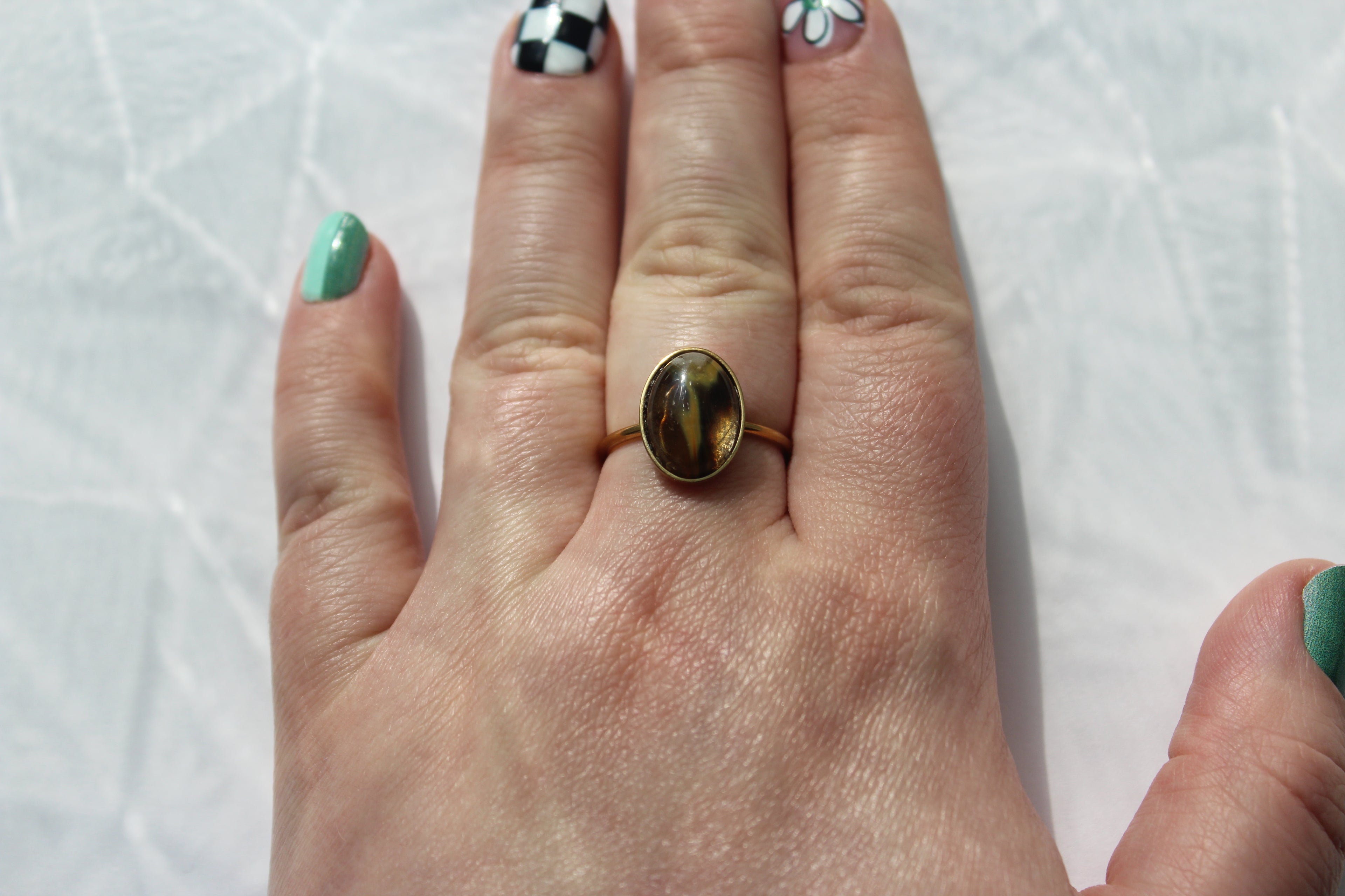Secret Gate Oval Ring