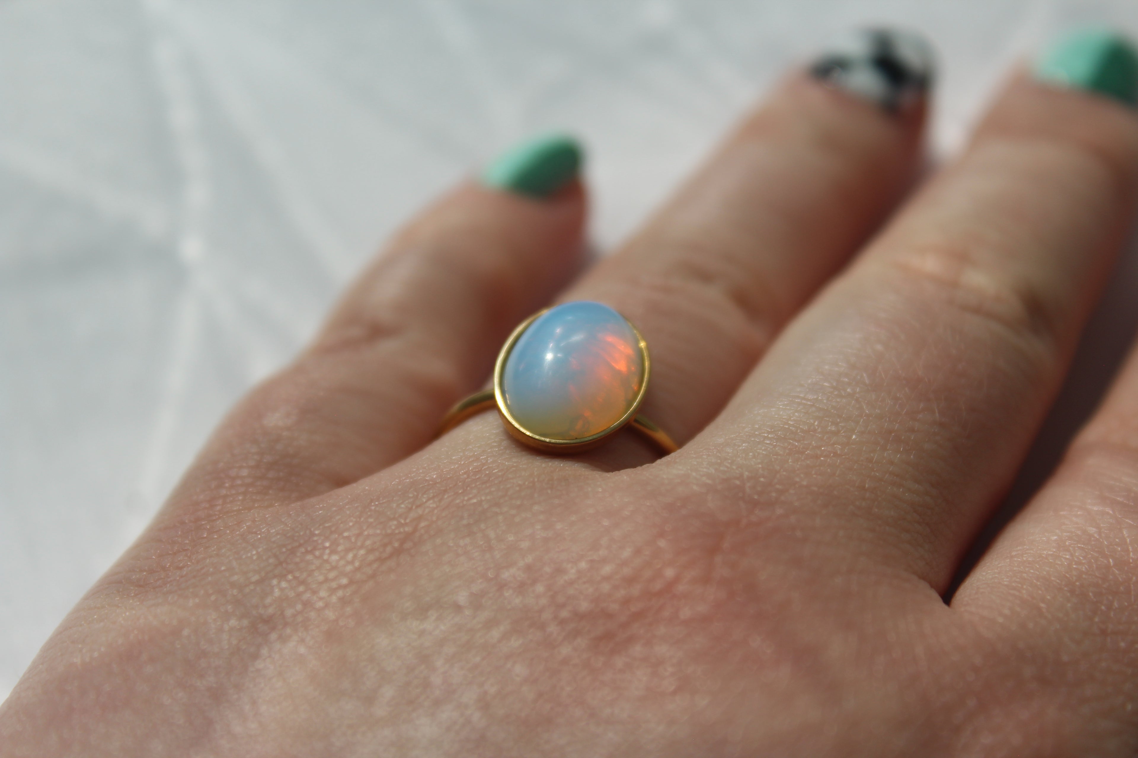 Secret Gate Oval Ring