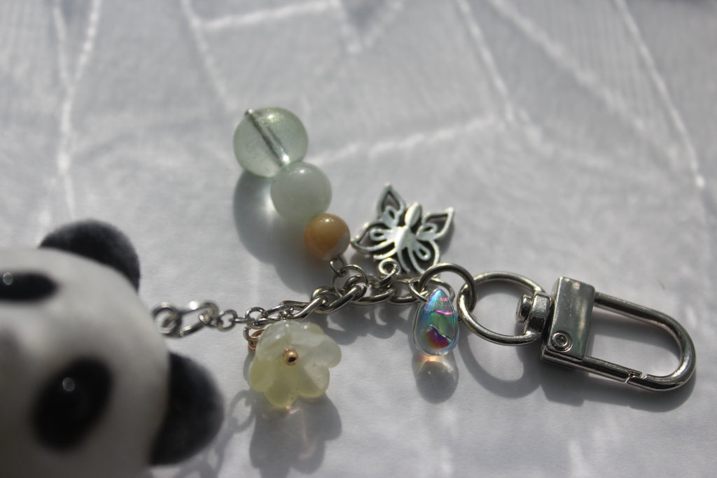 Panda w/ Yellow Lace Outfit Bag Charm