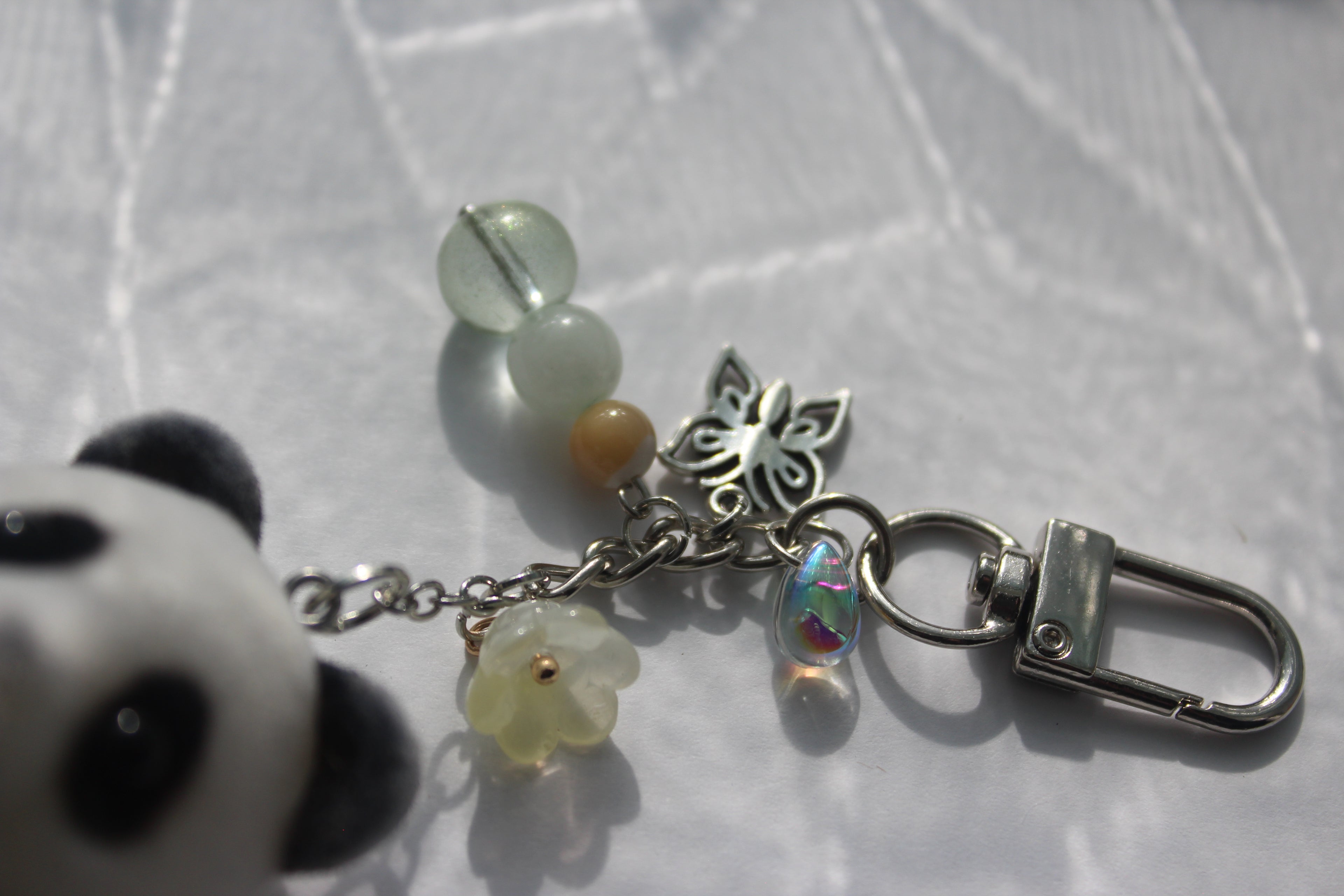 Panda w/ Yellow Lace Outfit Bag Charm