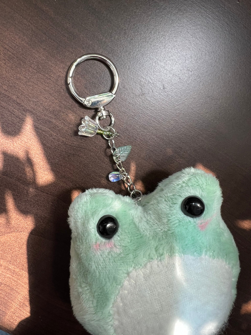 Handmade Minky Frog Bag Charm