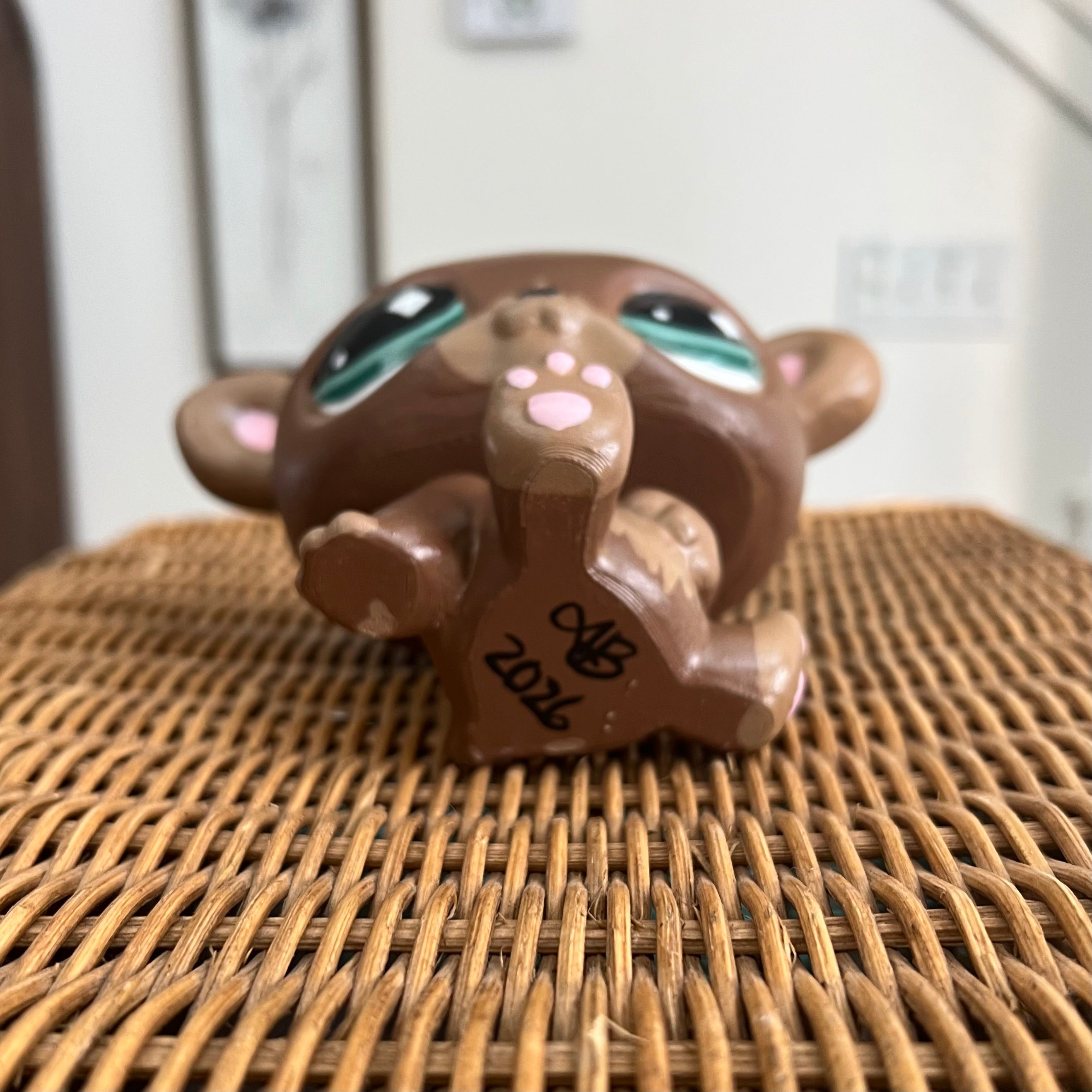 Hand-Painted Jumbo Keepsake Pet- Bear