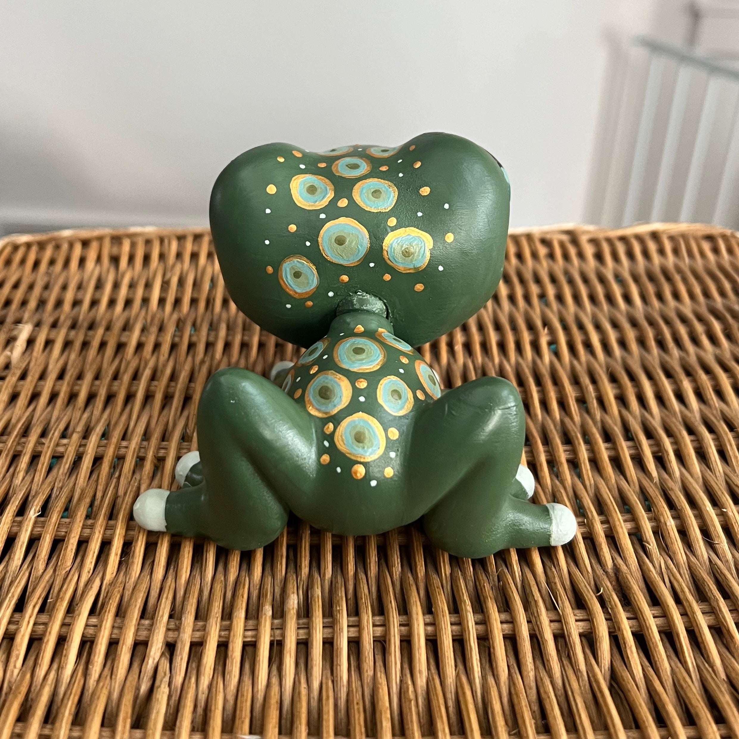 Hand-Painted Jumbo Keepsake Pet- Frog