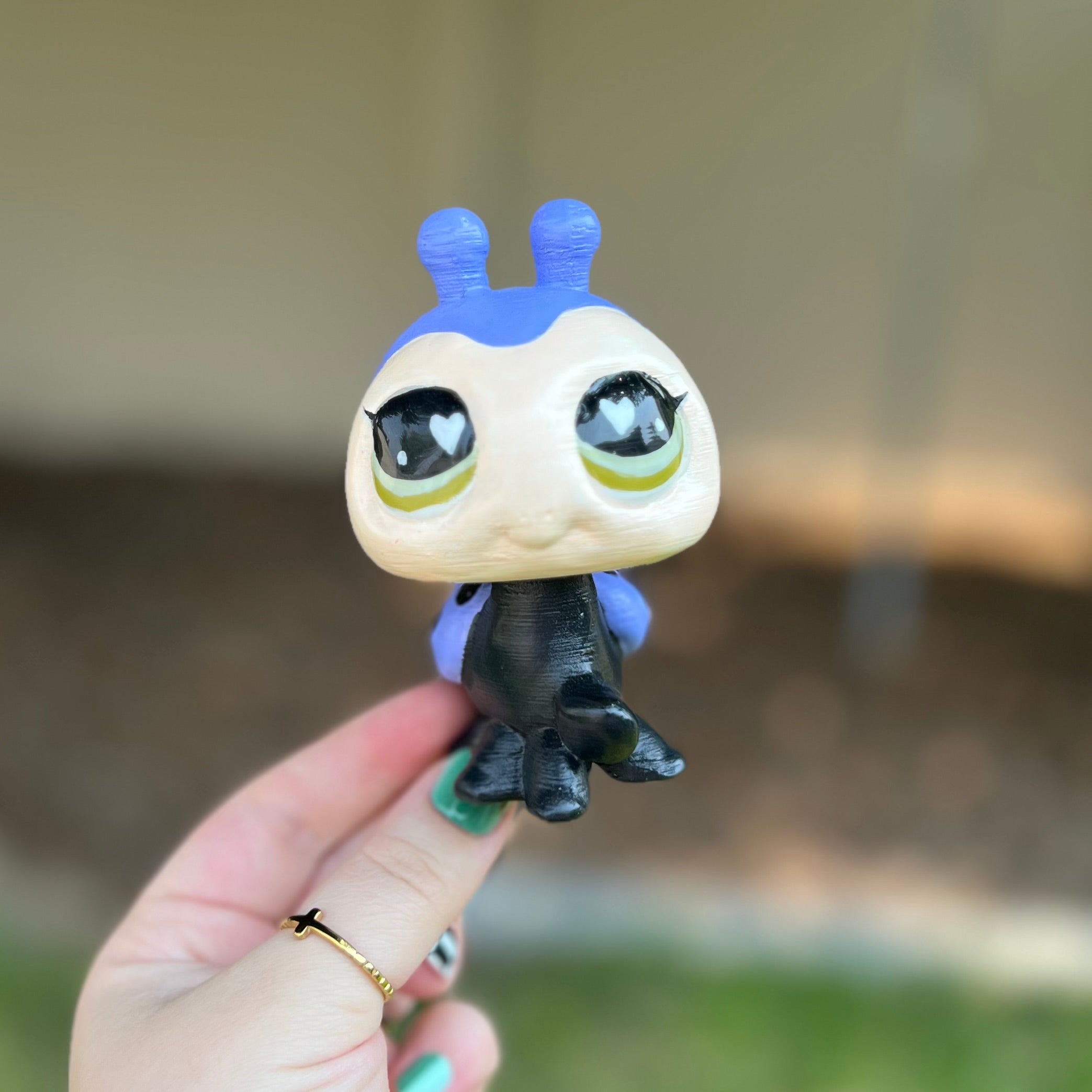 Hand-Painted Jumbo Keepsake Pet - Ladybug